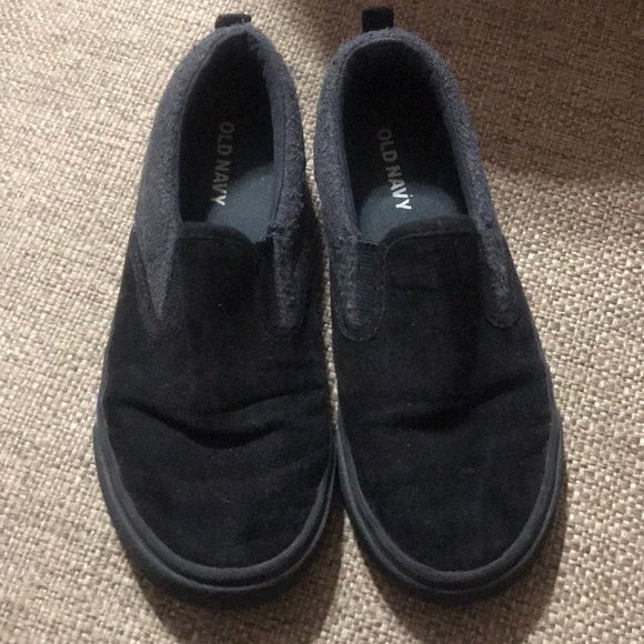boys navy slip on shoes